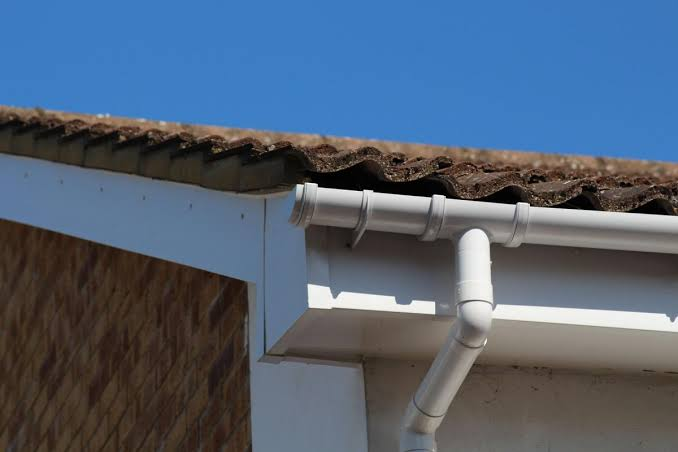 White uPVC fascias, soffits and guttering installed on a Chesterfield home